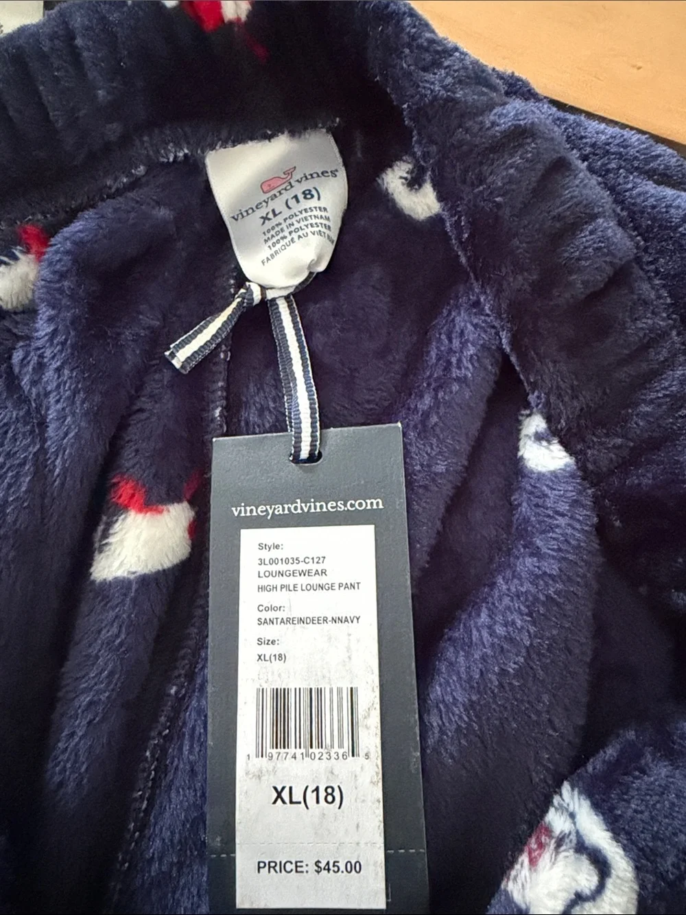 Vineyard Vines kids Santa Hat pajama bottoms